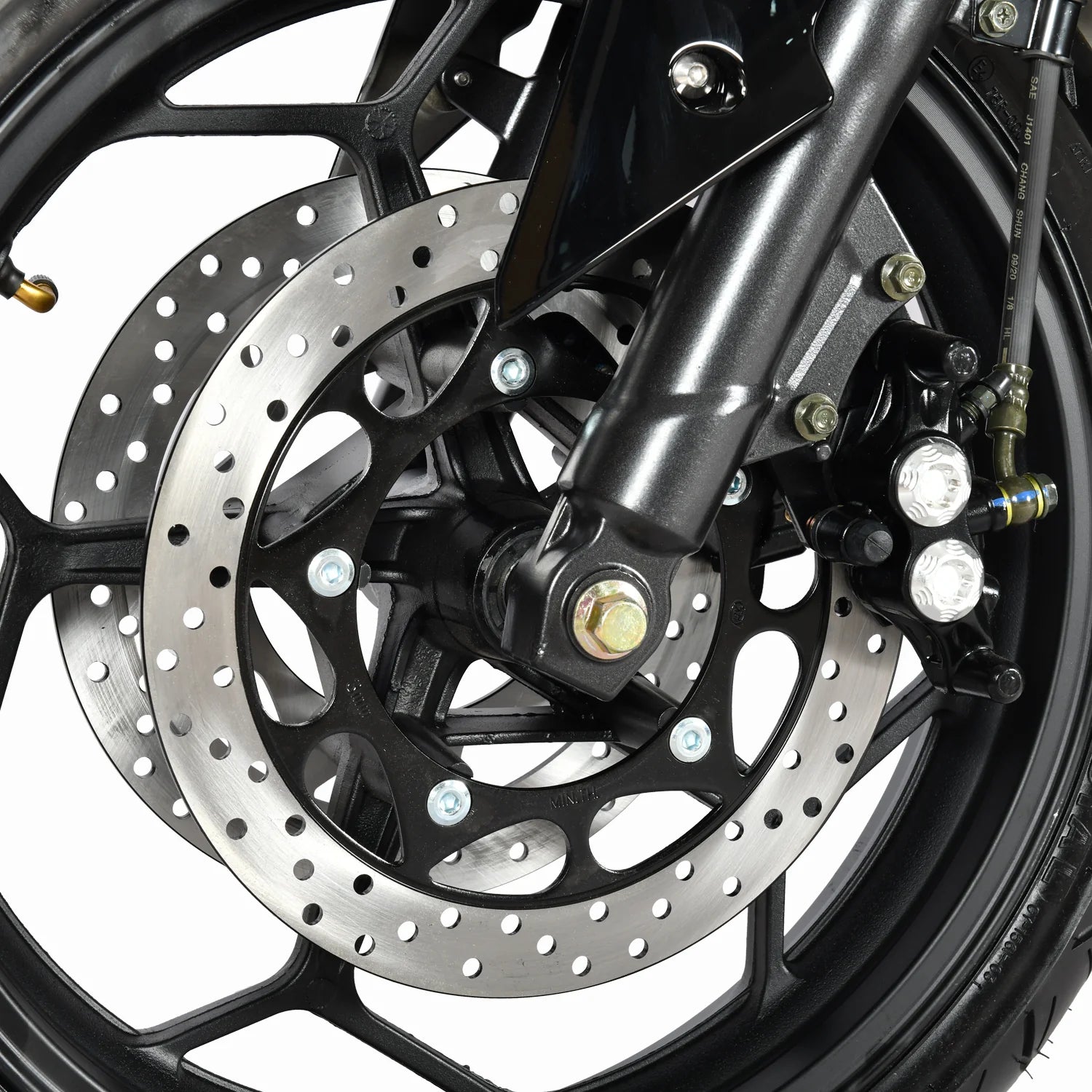 Dual Disc Brakes + Moto-grade Suspension