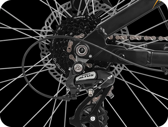 UPGRADED 8-SPEED GEARS