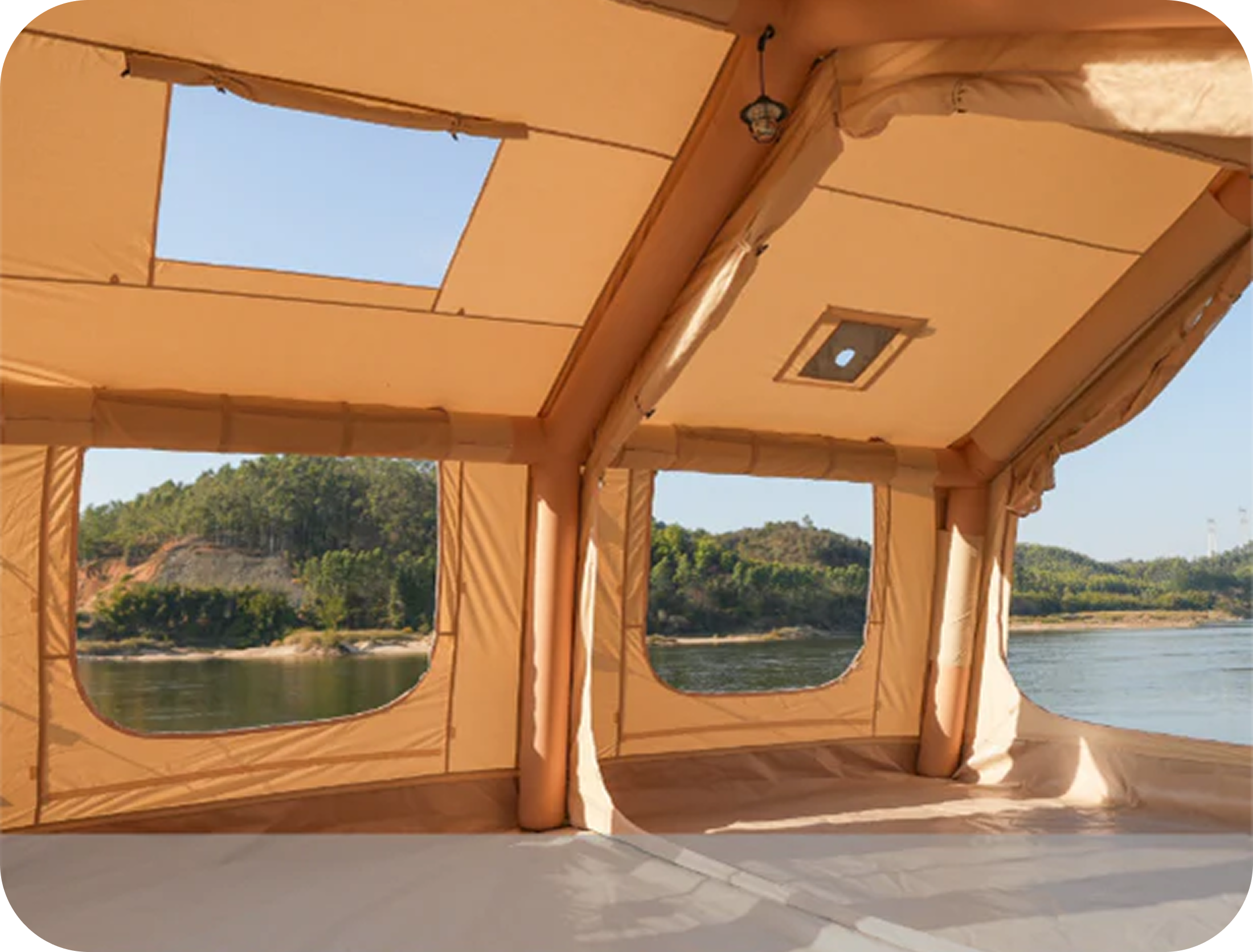 Integrated Thickened Air Beams Sturdy & Secure Support