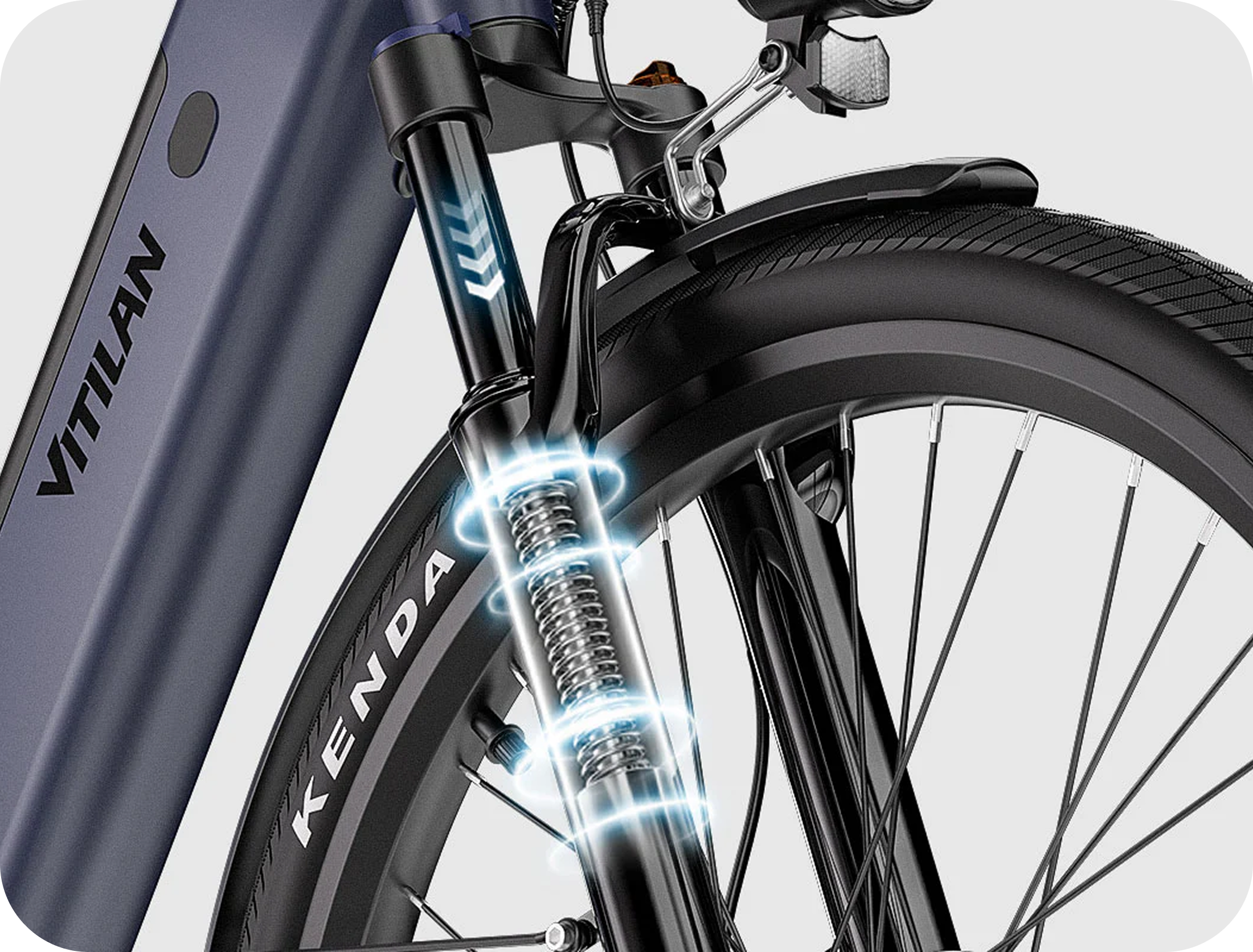 Adjustable Spring Suspension Fork