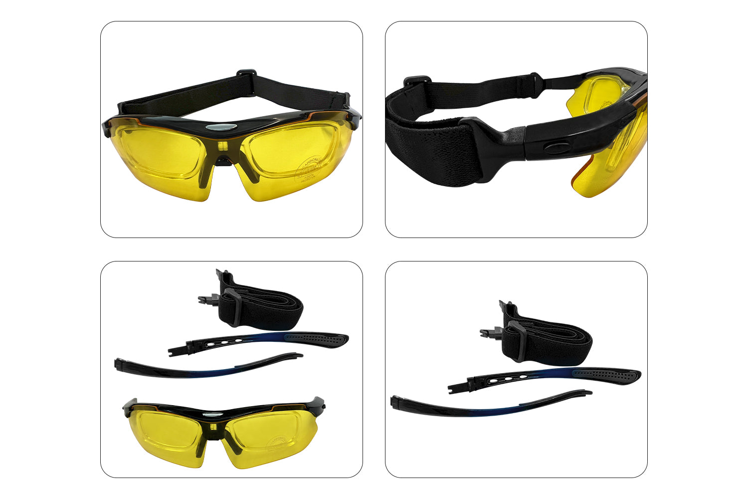 Premium Ebike Sunglasses with 5 Interchangeable Lenses