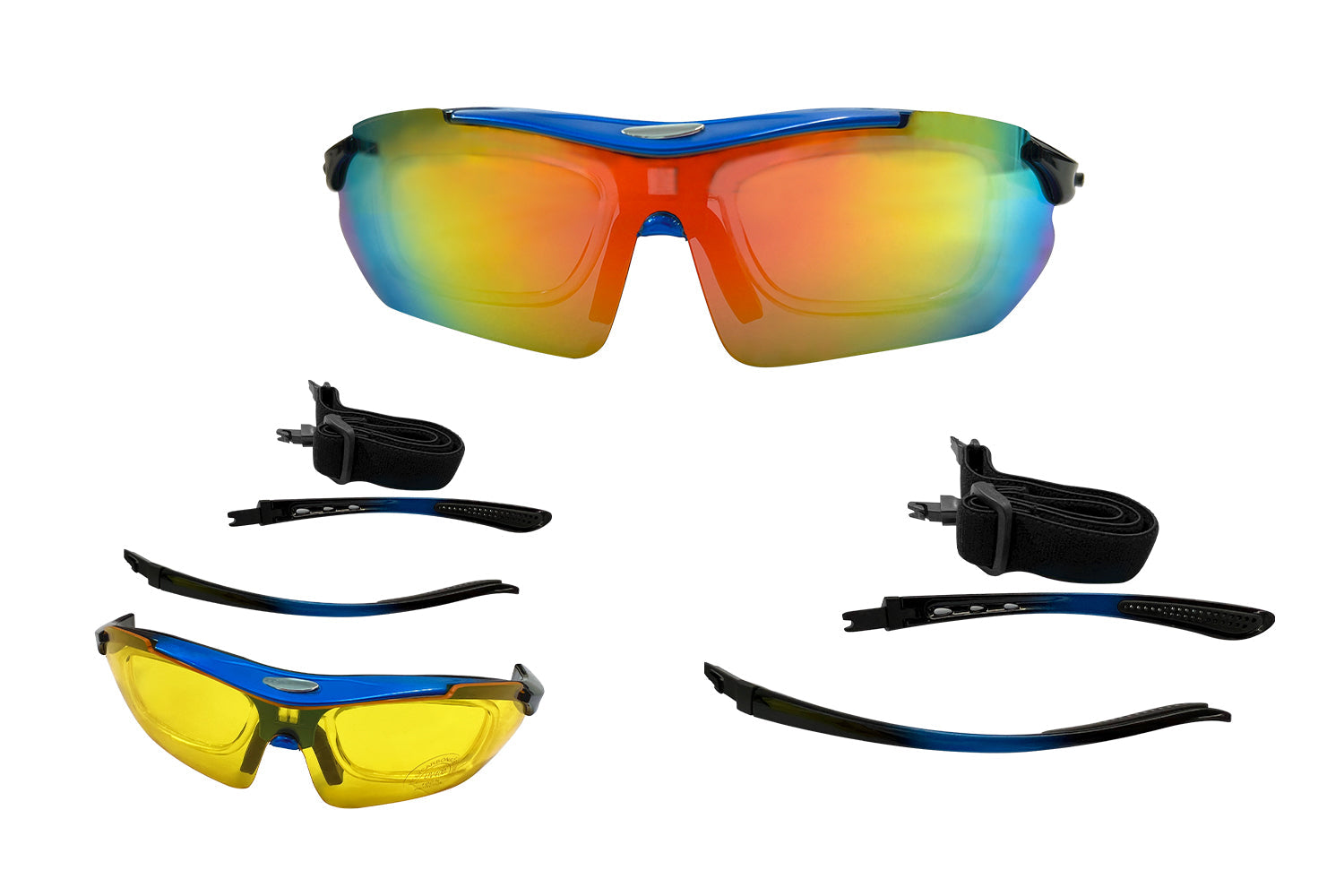 Premium Ebike Sunglasses with 5 Interchangeable Lenses