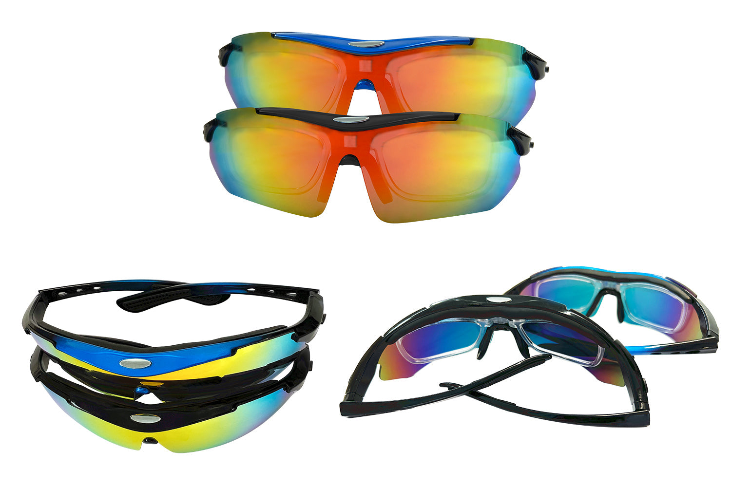 Premium Ebike Sunglasses with 5 Interchangeable Lenses