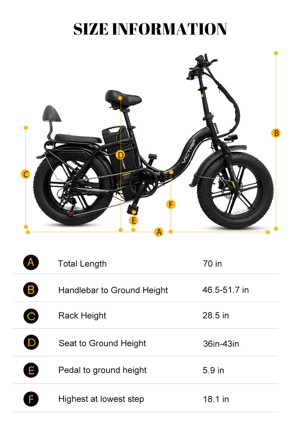 Victrip TITAN S Foldable Ebike