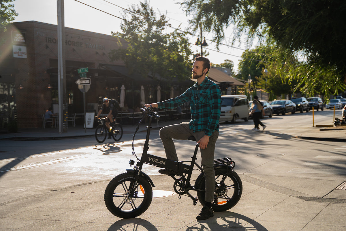 Electric V3 Folding Fat Tires Bike
