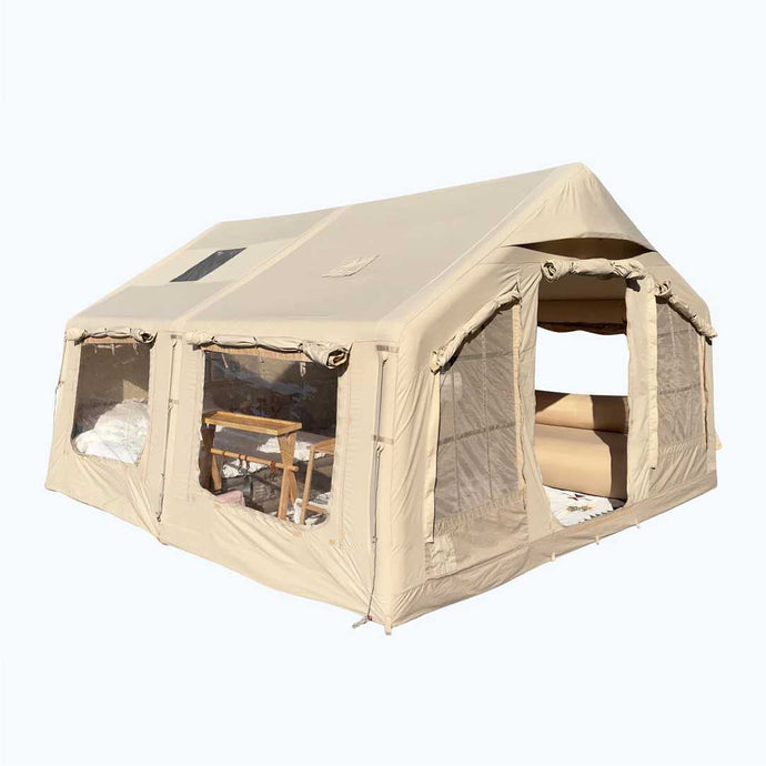 Koala 5 Beige Inflatable Tent for 2-8 Campers - Durable Design