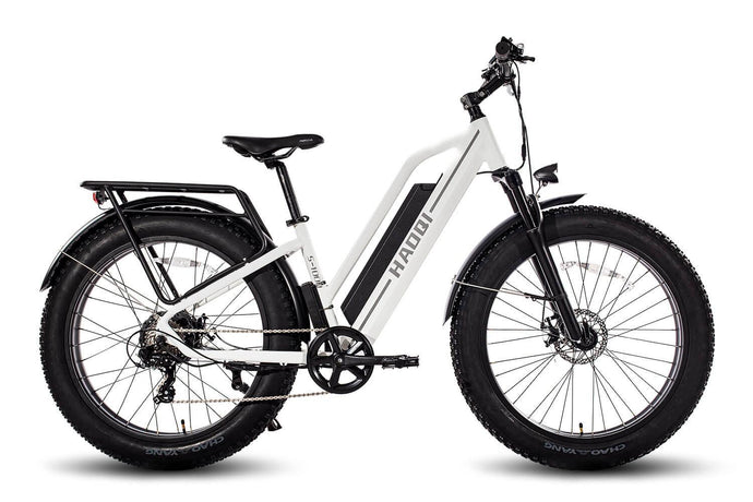 Electric Pro White Leopard Bike