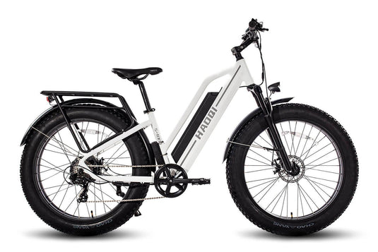 Electric Pro White Leopard Bike