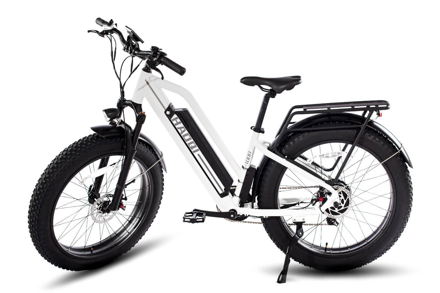 Electric Pro White Leopard Bike